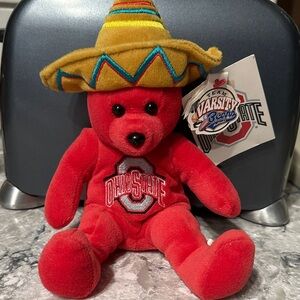 Ohio State Buckeye National Championship 2003 Tostitos bowl Plush beanie